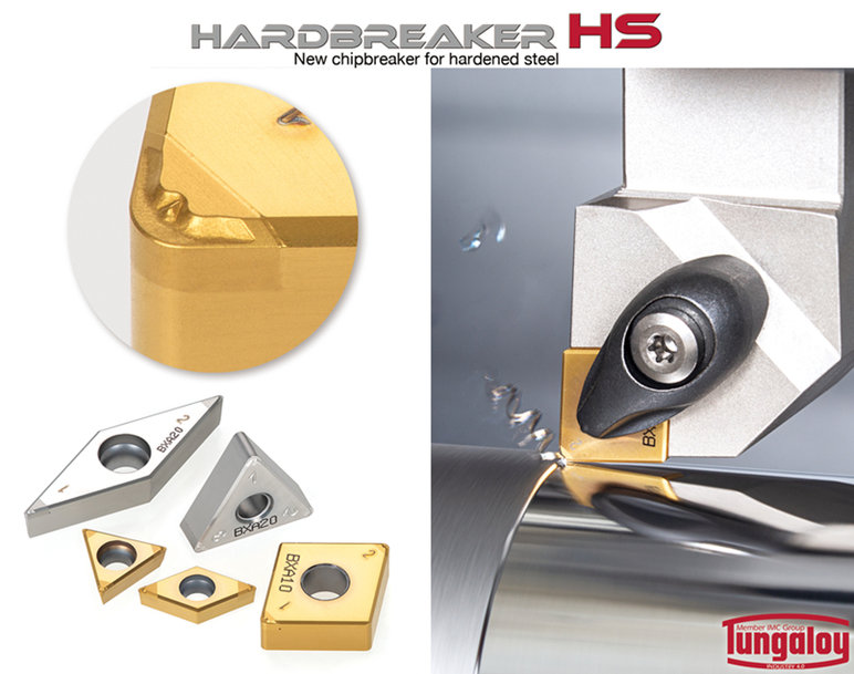 NEW HS-STYLE CBN CHIPBREAKER IMPROVES HARD TURNING PRODUCTIVITY